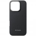 Carcasa Pitaka Ultra-Slim cu MagSafe compatibila cu iPhone 16 Pro Max, Negru 4 - lerato.ro