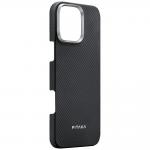 Carcasa Pitaka Ultra-Slim cu MagSafe compatibila cu iPhone 16 Pro Max, Negru 5 - lerato.ro