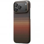 Carcasa Pitaka Ultra-Slim cu MagSafe compatibila cu iPhone 17 Pro, Sunset 12 - lerato.ro