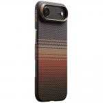 Carcasa Pitaka Ultra-Slim cu MagSafe compatibila cu iPhone 17 Air, Sunset 2 - lerato.ro