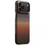 Carcasa Pitaka Ultra-Slim MagSafe compatibila cu iPhone 17 Pro Max, Sunset 3 - lerato.ro