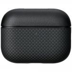 Carcasa PITAKA compatibila cu Apple AirPods Pro 3, Negru 2 - lerato.ro
