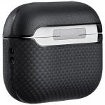 Carcasa PITAKA compatibila cu Apple AirPods Pro 3, Negru 3 - lerato.ro