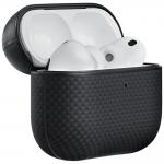 Carcasa PITAKA compatibila cu Apple AirPods Pro 3, Negru 4 - lerato.ro
