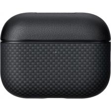 Carcasa Pitaka Aramid Fiber MagSafe compatibila cu Apple AirPods Pro 3, Negru