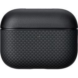 Carcasa Pitaka Aramid Fiber MagSafe compatibila cu Apple AirPods Pro 3, Negru