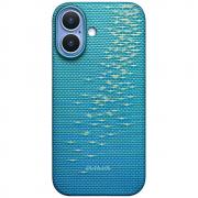 Carcasa PITAKA Ultra-Slim cu MagSafe compatibila cu iPhone 17, Lucid Blue