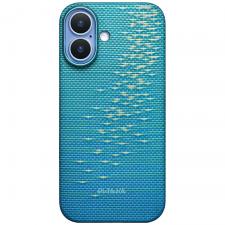 Carcasa PITAKA Ultra-Slim cu MagSafe compatibila cu iPhone 17, Lucid Blue