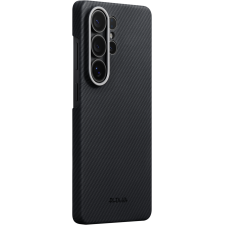 Carcasa Pitaka Edge cu MagSafe compatibila cu Samsung Galaxy S26 Ultra, Negru / Gri