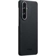 Carcasa Pitaka Edge cu MagSafe compatibila cu Samsung Galaxy S26 Plus, Negru / Gri