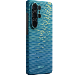 Carcasa Pitaka Edge cu MagSafe compatibila cu Samsung Galaxy S26 Ultra, Lucid Blue