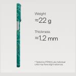 Husa PITAKA Ultra-Slim Monogram cu MagSafe compatibila cu iPhone 17 Pro, Verde 5 - lerato.ro