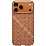 Carcasa PITAKA Happiness Rides Edge cu MagSafe compatibila cu iPhone 17 Pro Max, Amber