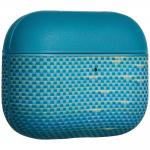 Carcasa Pitaka Aramid Fiber compatibila cu Apple AirPods Pro 3, Lucid Blue 3 - lerato.ro