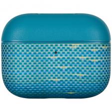 Carcasa Pitaka Aramid Fiber compatibila cu Apple AirPods Pro 3, Lucid Blue