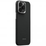 Carcasa Pitaka Ultra-Slim PitaTap cu MagSafe compatibila cu iPhone 16 Pro Max, Negru 4 - lerato.ro