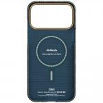 Husa PITAKA Edge Breath of Veins cu MagSafe compatibila cu iPhone 17 Pro Max, Dive Green 4 - lerato.ro