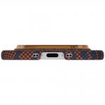 Husa PITAKA Edge Breath of Veins cu MagSafe compatibila cu iPhone 17 Air, Burning Orange 6 - lerato.ro