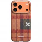 Husa PITAKA Flora in Grid Edge cu MagSafe compatibila cu iPhone 17 Pro, Cloud Dusk 2 - lerato.ro