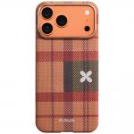 Husa PITAKA Flora in Grid Edge cu MagSafe compatibila cu iPhone 17 Pro Max, Cloud Dusk 2 - lerato.ro