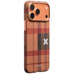 Husa PITAKA Flora in Grid Edge cu MagSafe compatibila cu iPhone 17 Pro Max, Cloud Dusk 3 - lerato.ro