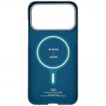 Husa PITAKA Flora in Grid Edge cu MagSafe compatibila cu iPhone 17 Pro Max, Forest Dawn 5 - lerato.ro