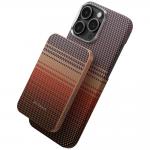 Baterie externa portabila Pitaka Aramid Fiber Qi2, 5000 mAh, Incarcare Wireless 15W, USB-C, Sunset 4 - lerato.ro