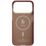Carcasa PITAKA Edge Ink Horse Painting compatibila cu iPhone 17 Pro, Cinnabar 4 - lerato.ro