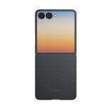 Husa Pitaka Edge Case Moment cu MagSafe compatibila cu Samsung Galaxy Z Flip 8, Negru / Gri 2 - lerato.ro