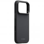 Husa PITAKA Summa cu MagSafe compatibila cu iPhone 18 Pro / 17 Pro, Negru / Gri 4 - lerato.ro
