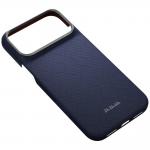 Husa PITAKA Edge Case PTK Weaving-Sapphire cu MagSafe compatibila cu iPhone 18 Pro Max / 17 Pro Max, Albastru 6 - lerato.ro