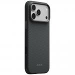 Husa PITAKA Summa cu MagSafe compatibila cu iPhone 18 Pro Max / 17 Pro Max, Negru / Gri 3 - lerato.ro