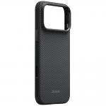 Husa PITAKA Summa cu MagSafe compatibila cu iPhone 18 Pro Max / 17 Pro Max, Negru / Gri 4 - lerato.ro