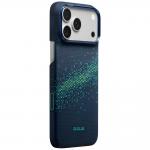 Husa PITAKA Edge Milky Way Galaxy 2.0 cu MagSafe compatibila cu iPhone 18 Pro Max / 17 Pro Max, Nearfield Blue 3 - lerato.ro