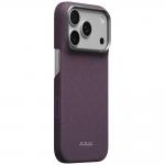 Husa PITAKA Edge PTK Weaving-Charoite cu MagSafe compatibila cu iPhone 18 Pro / 17 Pro, Mov 3 - lerato.ro