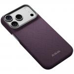Husa PITAKA Edge PTK Weaving-Charoite cu MagSafe compatibila cu iPhone 18 Pro / 17 Pro, Mov 4 - lerato.ro
