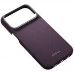 Husa PITAKA Edge PTK Weaving-Charoite cu MagSafe compatibila cu iPhone 18 Pro / 17 Pro, Mov 6 - lerato.ro