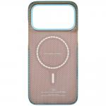Husa PITAKA Edge cu MagSafe compatibila cu iPhone 18 Pro Max / 17 Pro Max, Lucid Blue 6 - lerato.ro