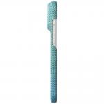Husa PITAKA Edge cu MagSafe compatibila cu iPhone 18 Pro Max / 17 Pro Max, Lucid Blue 8 - lerato.ro