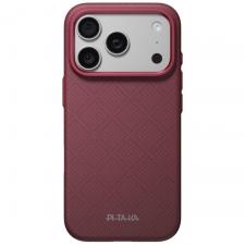 Husa PITAKA Summa Case cu MagSafe compatibila cu iPhone 18 Pro / 17 Pro, Burgundy