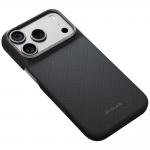 Husa PITAKA Edge Argyle cu MagSafe compatibila cu iPhone 18 Pro / 17 Pro, Negru 4 - lerato.ro