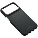 Husa PITAKA Edge Argyle cu MagSafe compatibila cu iPhone 18 Pro / 17 Pro, Negru 6 - lerato.ro