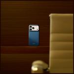 Husa PITAKA Edge Argyle cu MagSafe compatibila cu iPhone 18 Pro / 17 Pro, Dark Blue 10 - lerato.ro