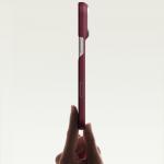 Husa PITAKA Edge Argyle cu MagSafe compatibila cu iPhone 18 Pro / 17 Pro, Burgundy 9 - lerato.ro