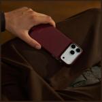 Husa PITAKA Edge Argyle cu MagSafe compatibila cu iPhone 18 Pro / 17 Pro, Burgundy 11 - lerato.ro