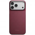 Husa PITAKA Edge Argyle cu MagSafe compatibila cu iPhone 18 Pro Max / 17 Pro Max, Burgundy 2 - lerato.ro