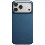 Husa PITAKA Edge Argyle cu MagSafe compatibila cu iPhone 18 Pro Max / 17 Pro Max, Dark Blue 2 - lerato.ro