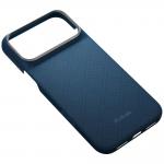 Husa PITAKA Edge Argyle cu MagSafe compatibila cu iPhone 18 Pro Max / 17 Pro Max, Dark Blue 6 - lerato.ro