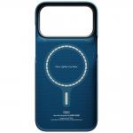 Husa PITAKA Edge Argyle cu MagSafe compatibila cu iPhone 18 Pro Max / 17 Pro Max, Dark Blue 8 - lerato.ro