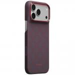 Husa PITAKA Edge Argyle cu MagSafe compatibila cu iPhone 18 Pro Max / 17 Pro Max, Albastru / Rosu 3 - lerato.ro